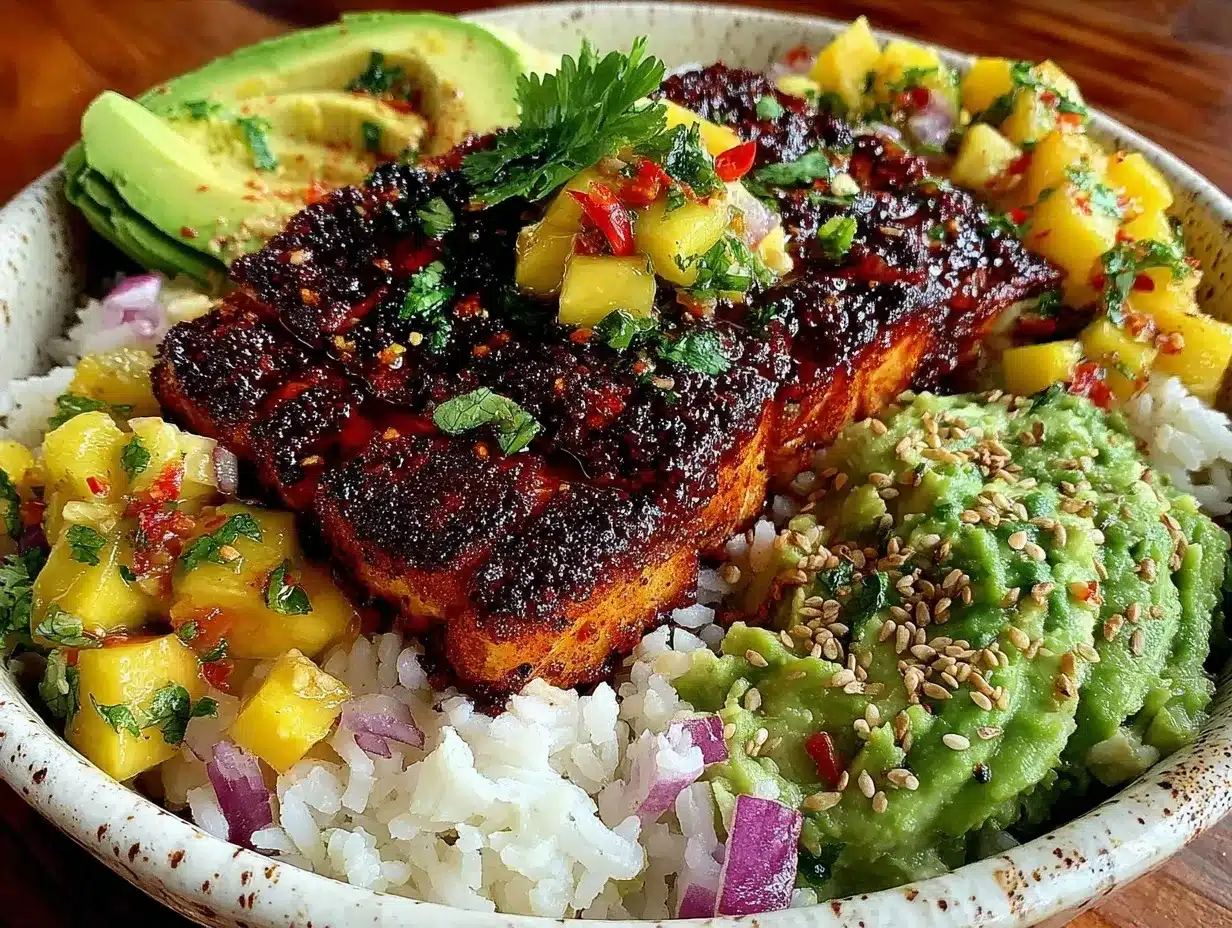 blackened mahi mahi bowls preparation steps