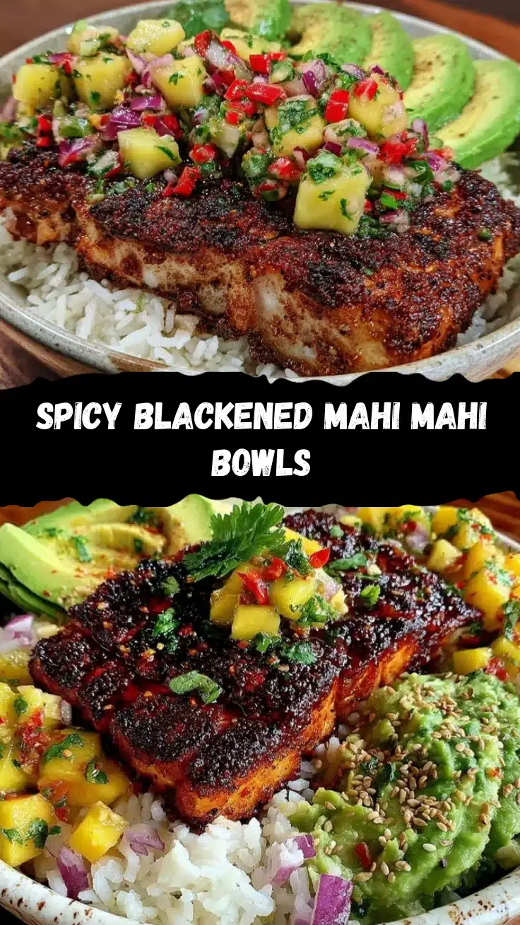 blackened mahi mahi bowls recipe