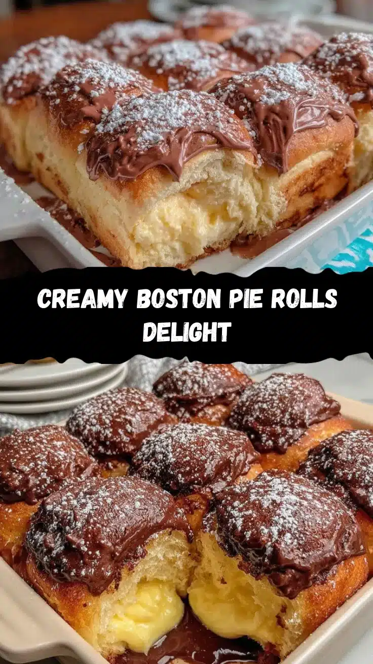 Boston Cream Pie Rolls recipe