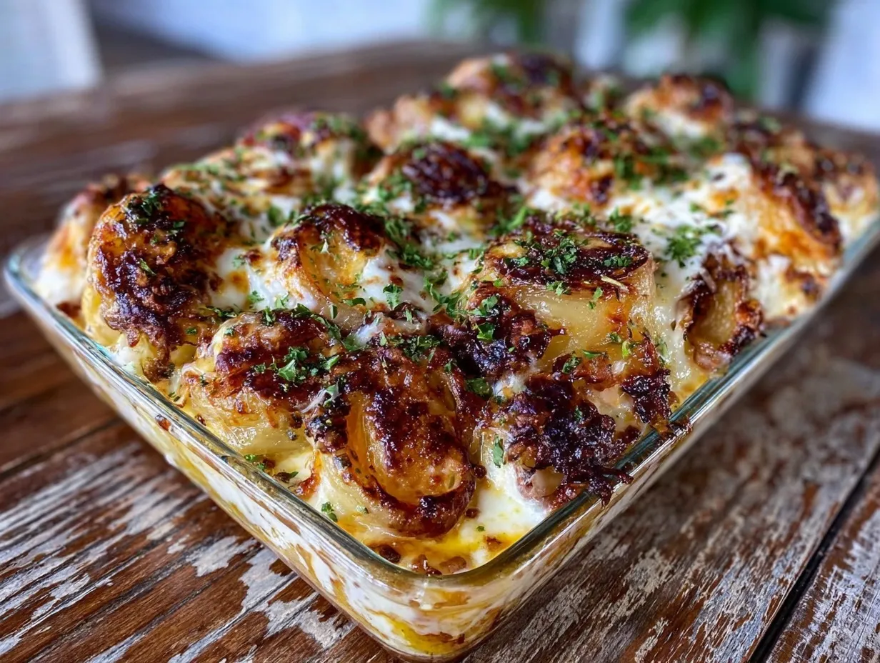 Cheesy Baked Tennessee Onions preparation steps