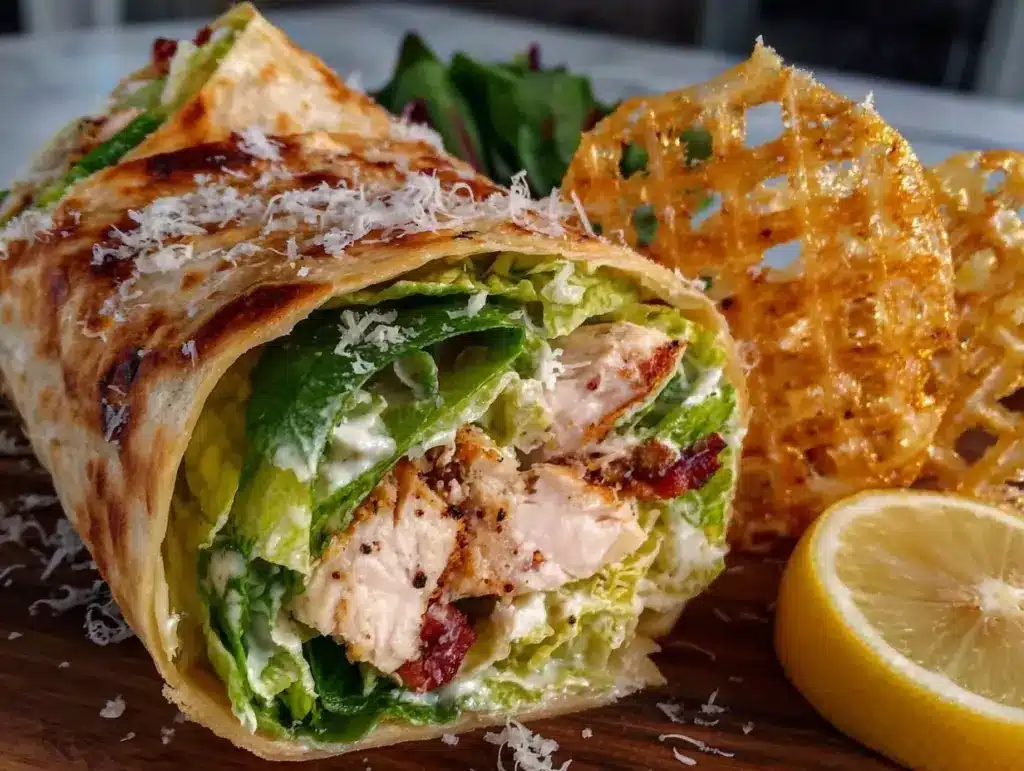 chicken caesar wrap - featured image