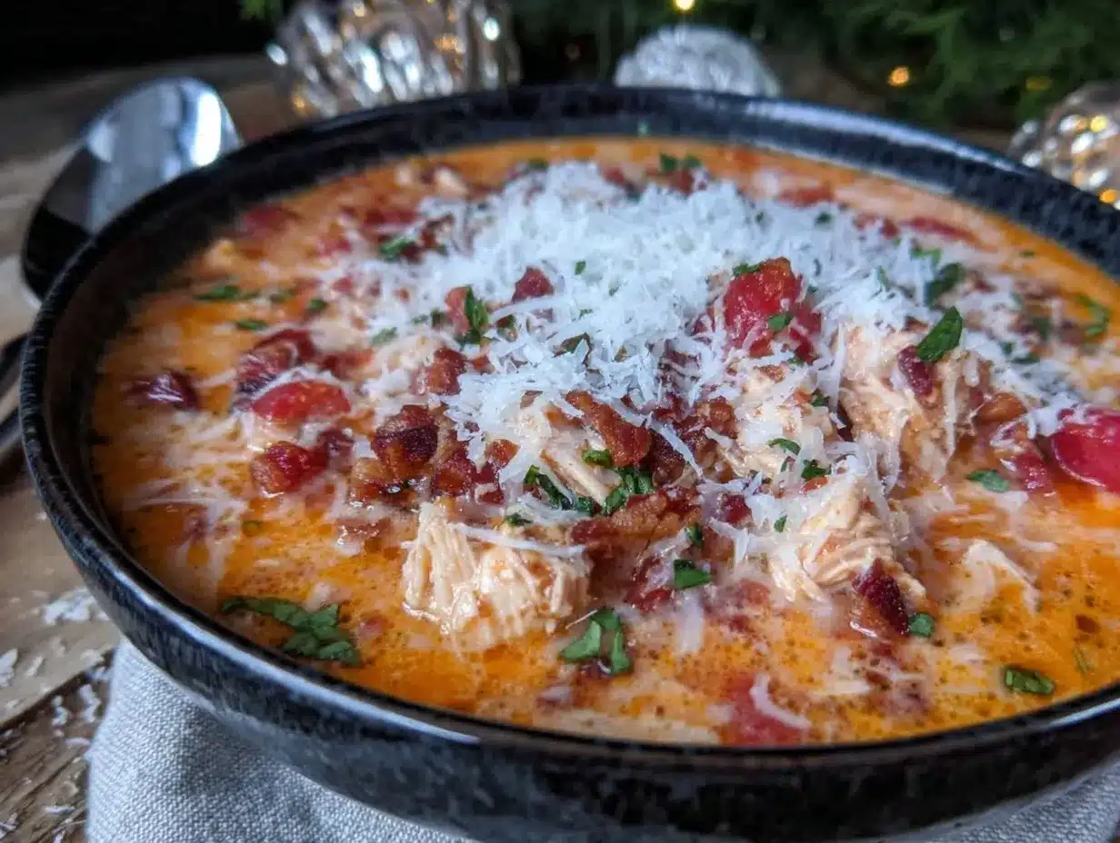 Chicken Parmesan Soup preparation steps