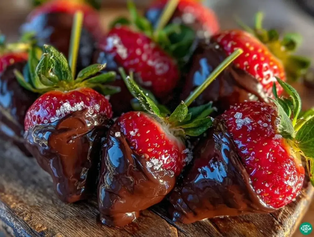 chocolate-dipped strawberry roses - featured image