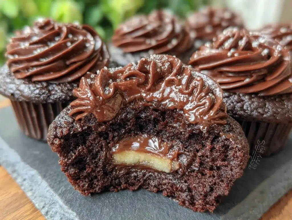 chocolate-filled cupcakes - featured image