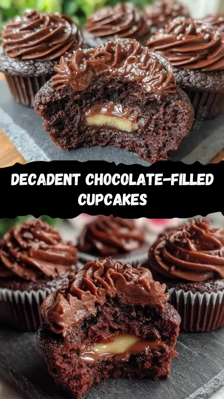 chocolate-filled cupcakes recipe