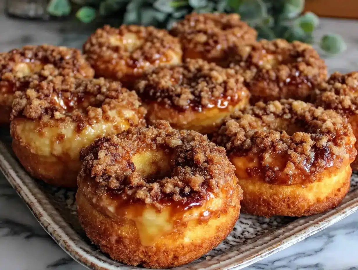 cinnamon crumb donuts preparation steps