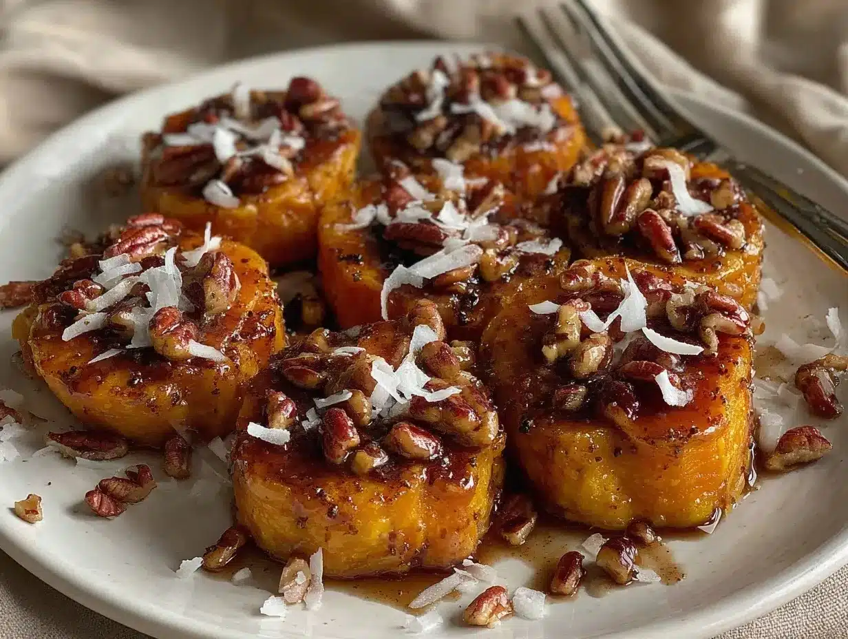 cinnamon pecan sweet potato rounds preparation steps