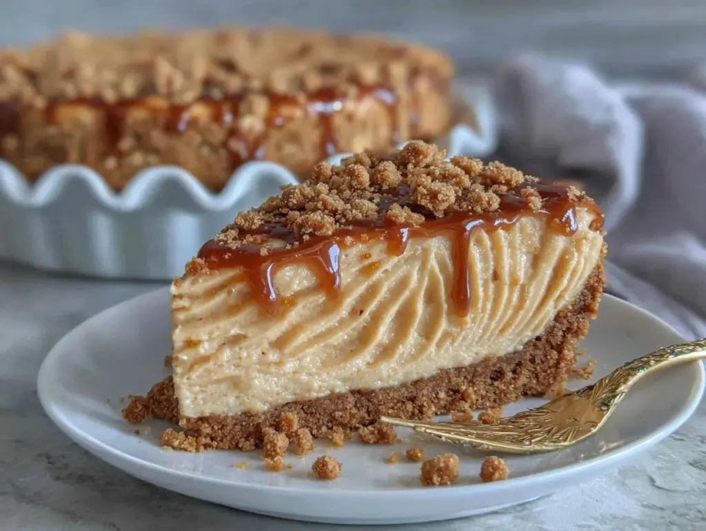 cookie butter cheesecake - featured image
