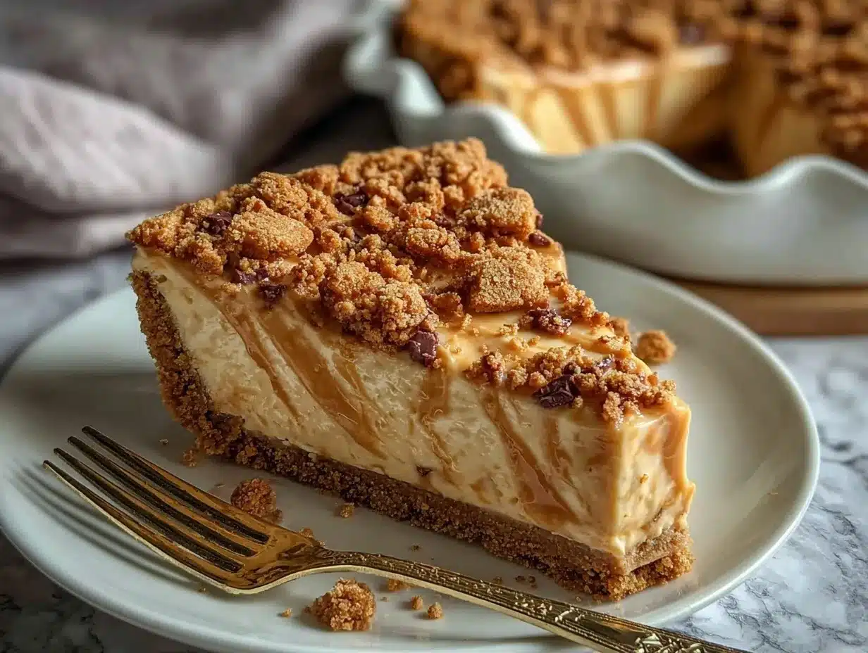 cookie butter cheesecake preparation steps