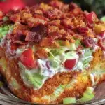 cornbread salad with ranch and bacon - featured image
