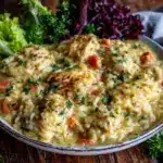 creamy chicken and rice - featured image