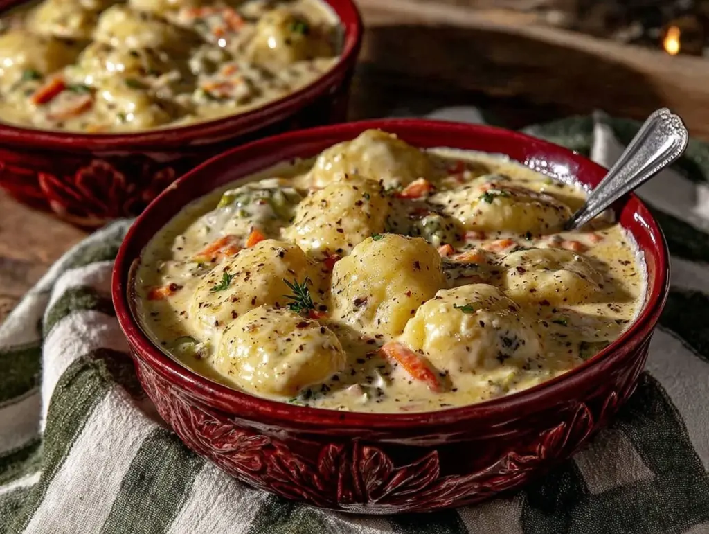 creamy chicken gnocchi soup - featured image