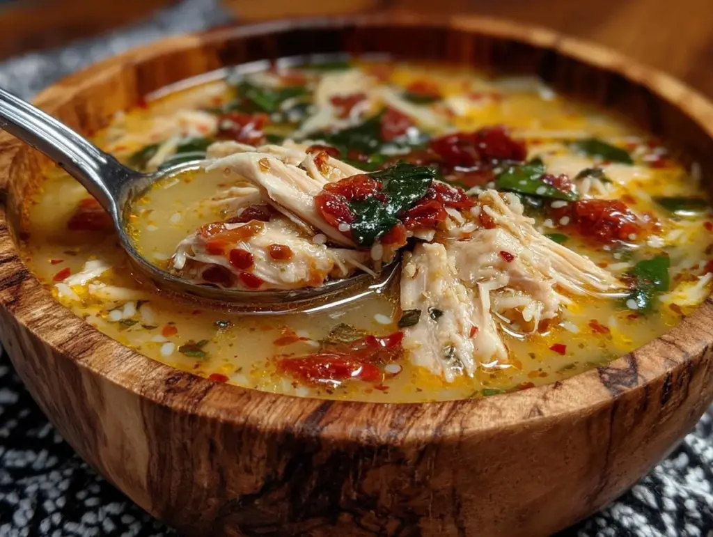 creamy marry me chicken soup - featured image