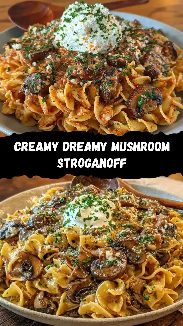 Creamy Mushroom Stroganoff recipe