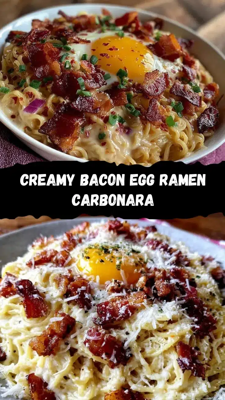 creamy ramen carbonara recipe