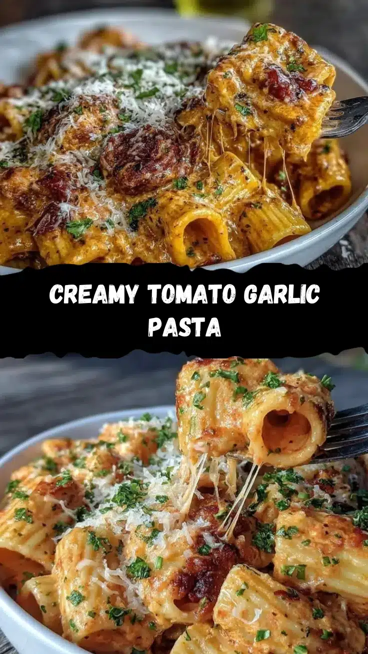 creamy tomato garlic pasta recipe