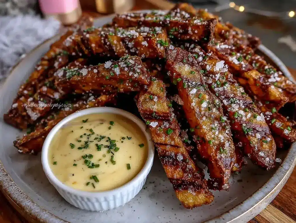 crispy baked steak fries - featured image