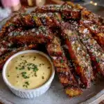 crispy baked steak fries - featured image