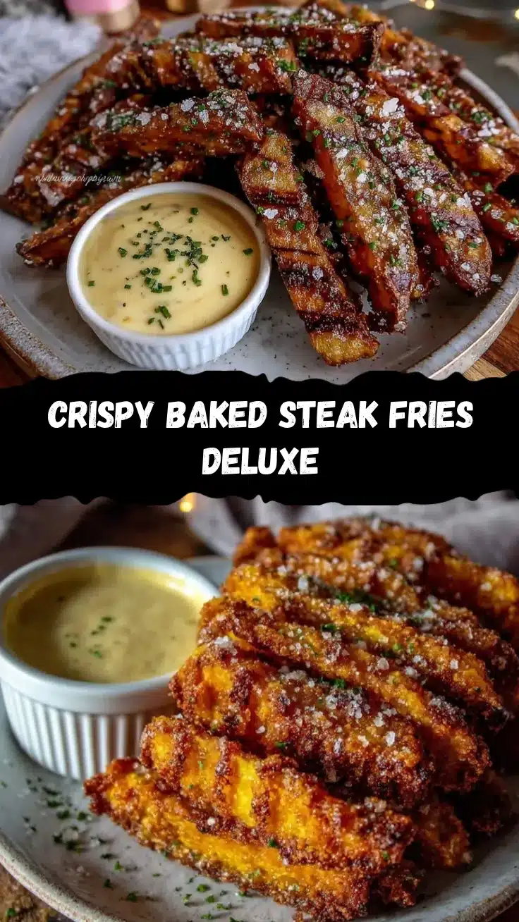 crispy baked steak fries recipe