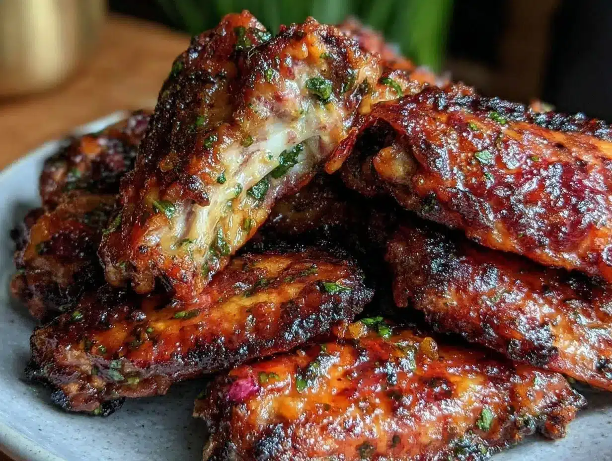 crispy garlic butter chicken wings preparation steps