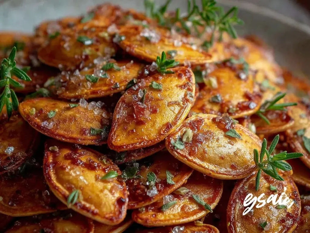 crispy roast pumpkin seeds - featured image