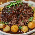 crockpot balsamic pot roast - featured image