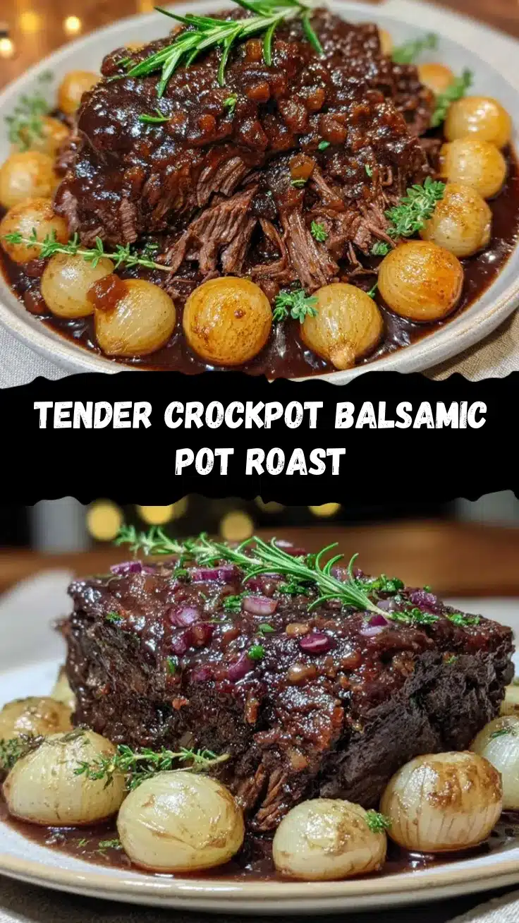 crockpot balsamic pot roast recipe