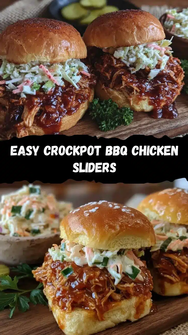 crockpot BBQ chicken sliders recipe