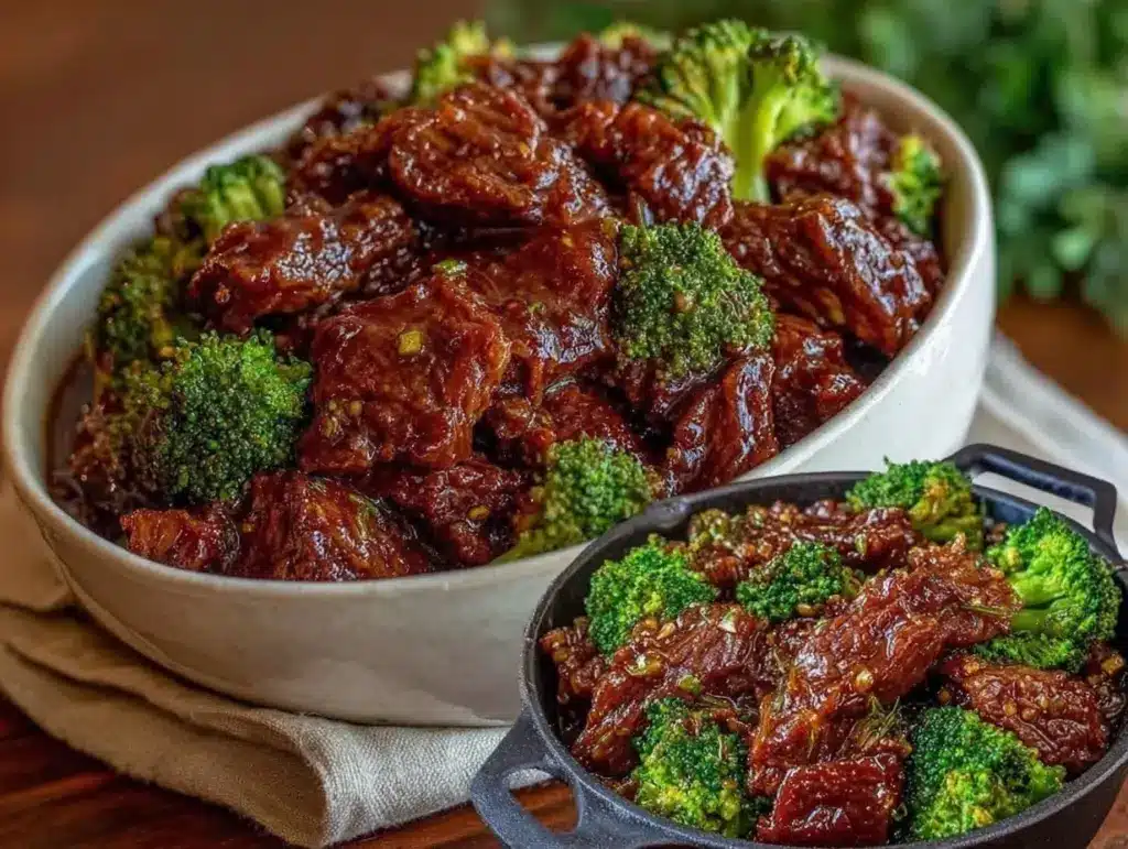 crockpot beef and broccoli recipe - featured image