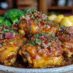 crockpot honey garlic chicken thighs - featured image