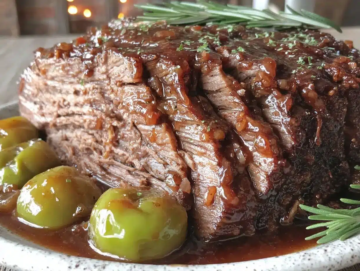 crockpot Mississippi pot roast preparation steps