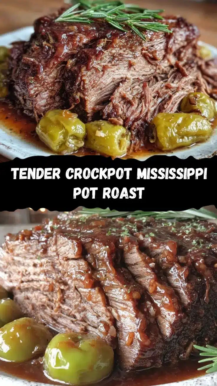 crockpot Mississippi pot roast recipe