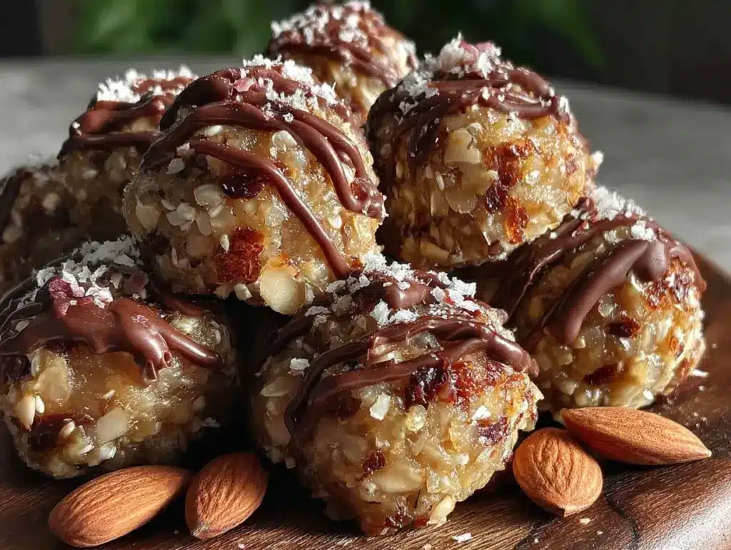 Daniel Fast Almond Butter Energy Bites - featured image