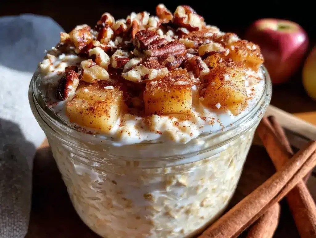 Daniel Fast apple cinnamon overnight oats - featured image