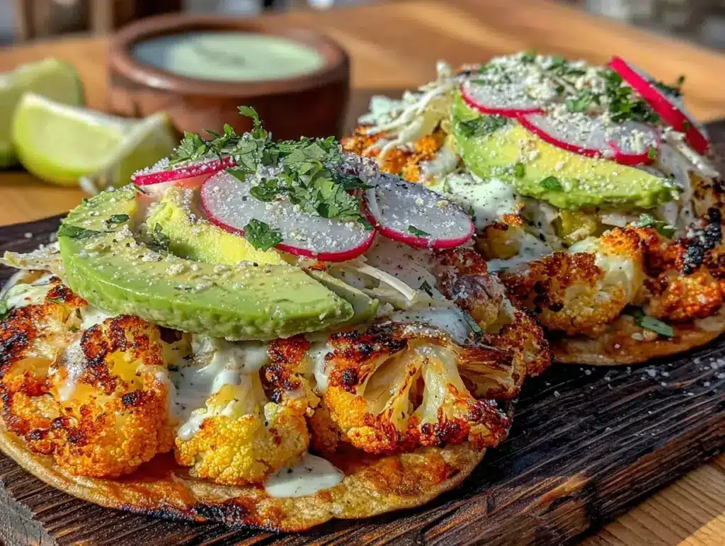 Daniel Fast roasted cauliflower tacos - featured image