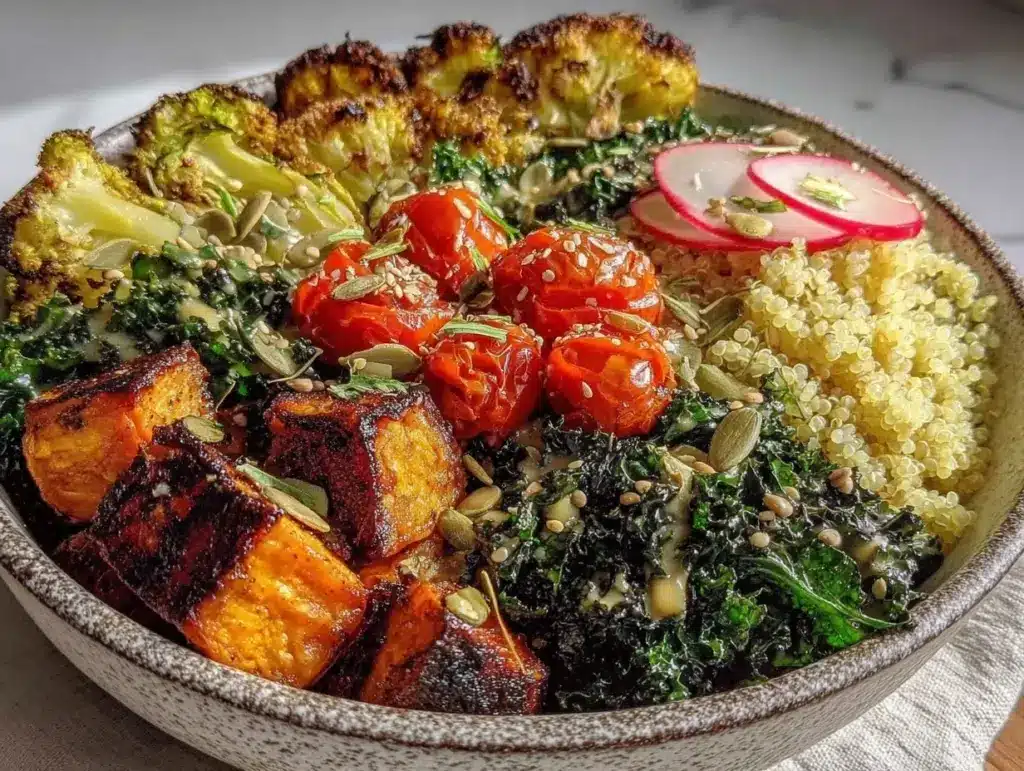 Daniel Fast Roasted Vegetable Buddha Bowl - featured image