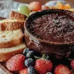 decadent chocolate fondue recipe - featured image