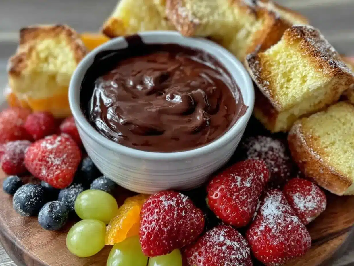 decadent chocolate fondue recipe preparation steps