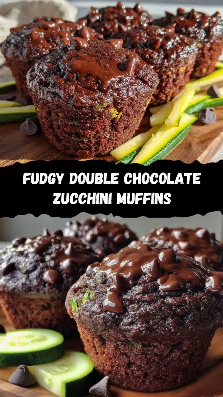 double chocolate zucchini muffins recipe