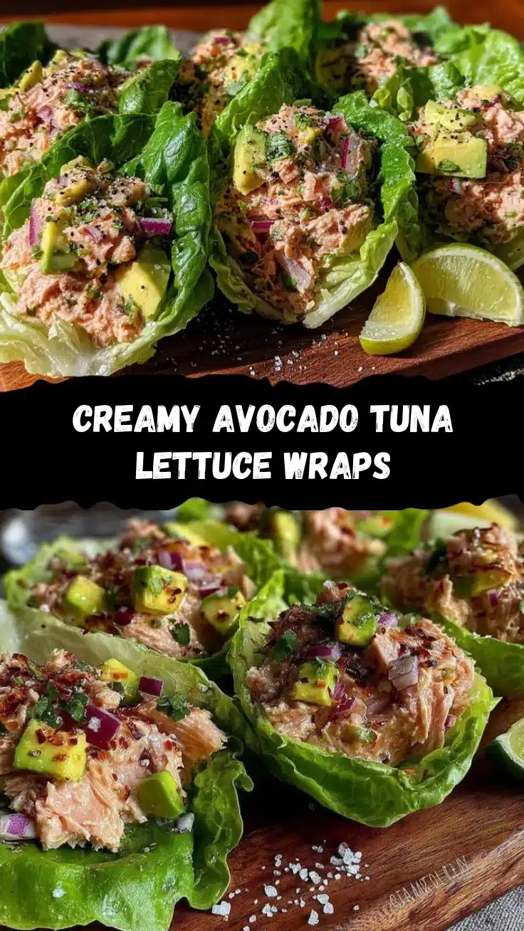 fresh avocado tuna salad lettuce wraps recipe