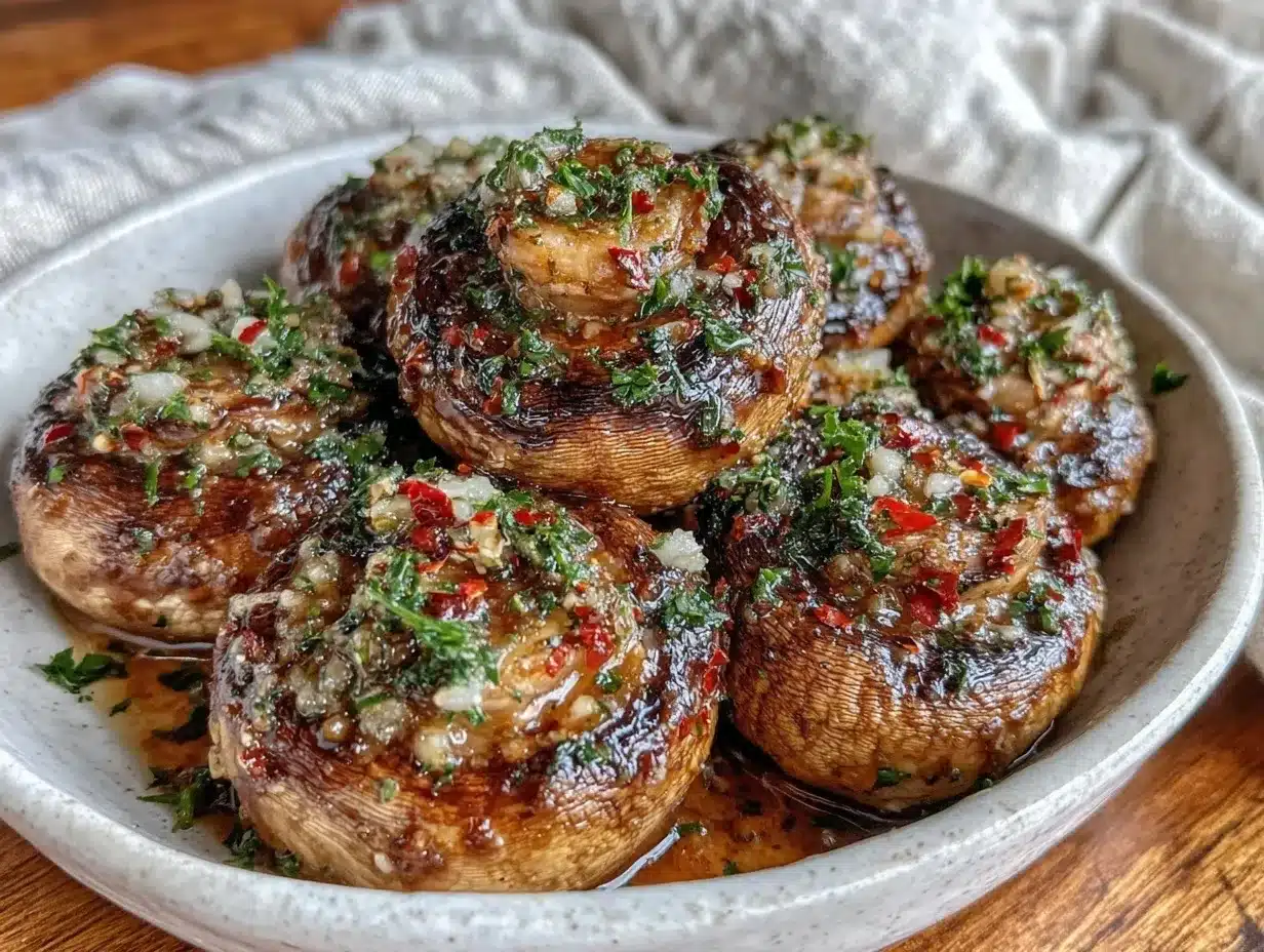 garlic butter mushrooms preparation steps