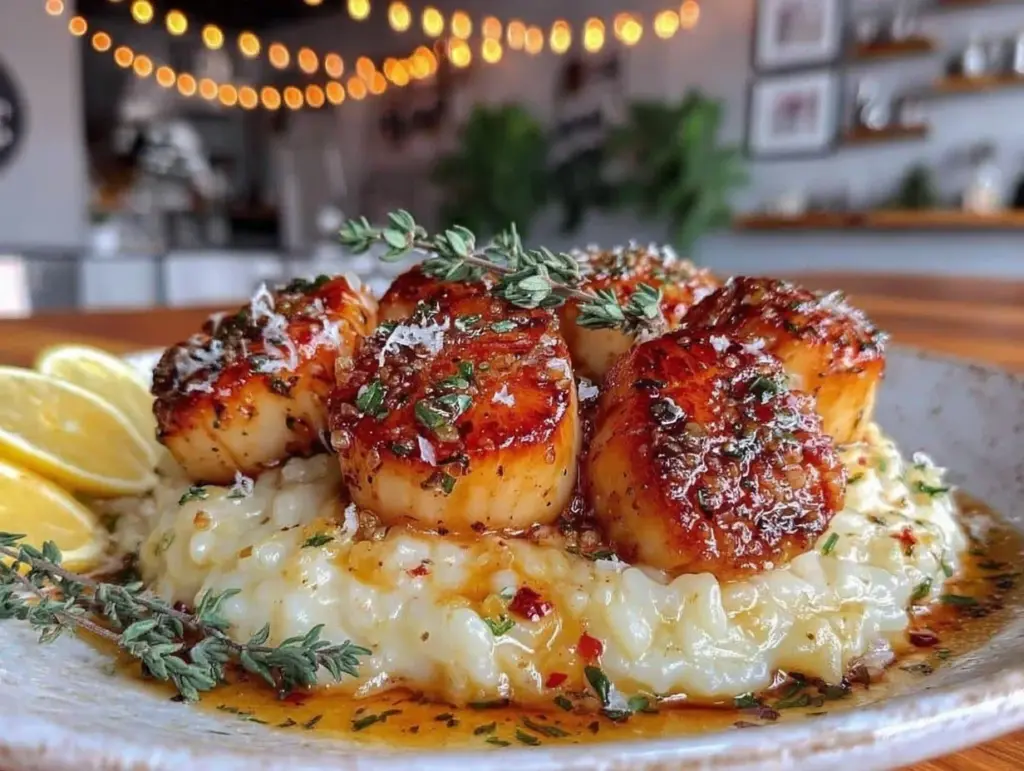 garlic butter scallops recipe - featured image