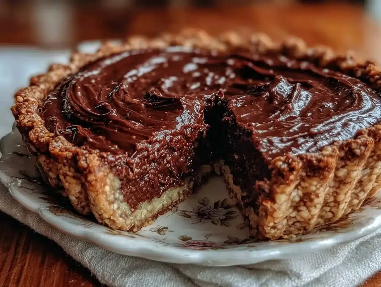 homemade chocolate pie preparation steps