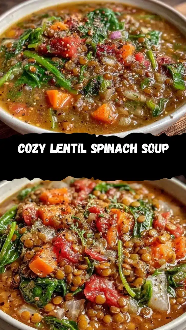 lentil spinach soup recipe