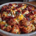loaded chicken and potatoes casserole - featured image