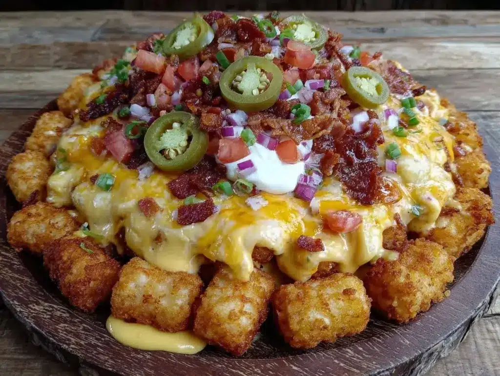 loaded tater tot nachos - featured image