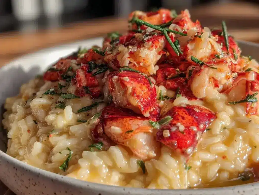 lobster risotto recipe - featured image
