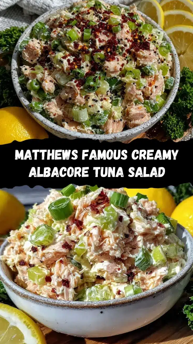 Matthew McConaughey albacore tuna salad recipe