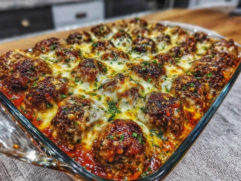meatball casserole - featured image