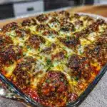 meatball casserole - featured image